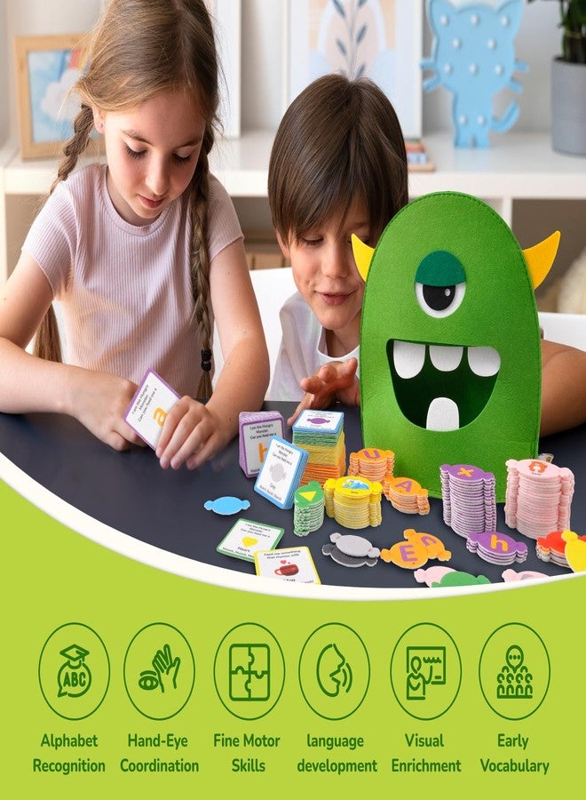 CHEFAN Alphabet Learning Toy,The Alphabet Monster,Letter Recognition Matching Game,Montessori Preschool Toys,ABC Learning Toys for Kids Ages 3, 4, 5, 6 - Image 3